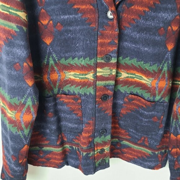 Lauren Jeans Co. Aztec Southwestern Vintage Shawl Collar Jacket - Picture 6 of 10